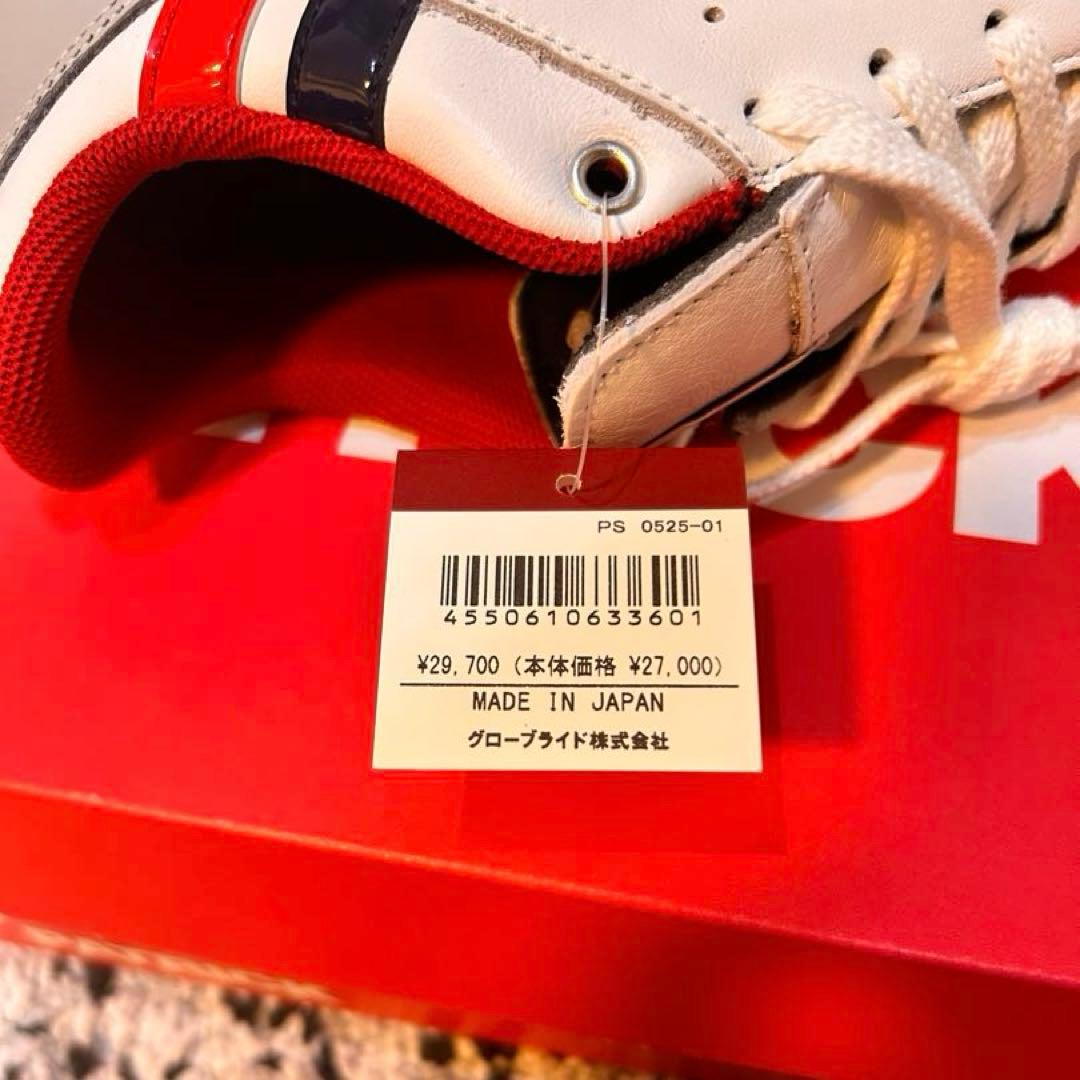 新品 ONOFF×PATRICK ゴルフシューズ ホワイト/レッド