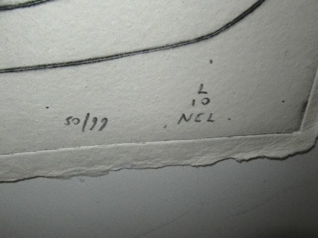 当時15万 '90年代◆仏製 ライオネル・ペロット 直筆サイン コラージュ 無題