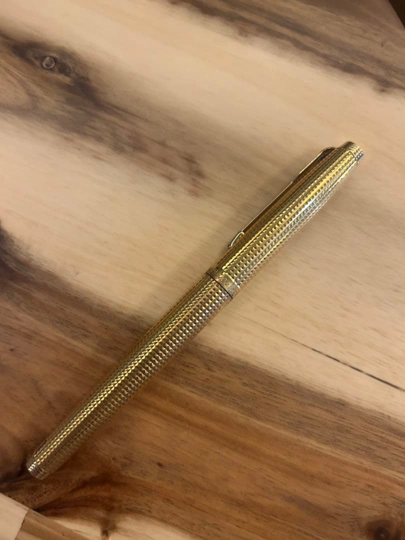 14K PARKER パーカー　ゴールド 万年筆 ダイヤモンドカット フランス製