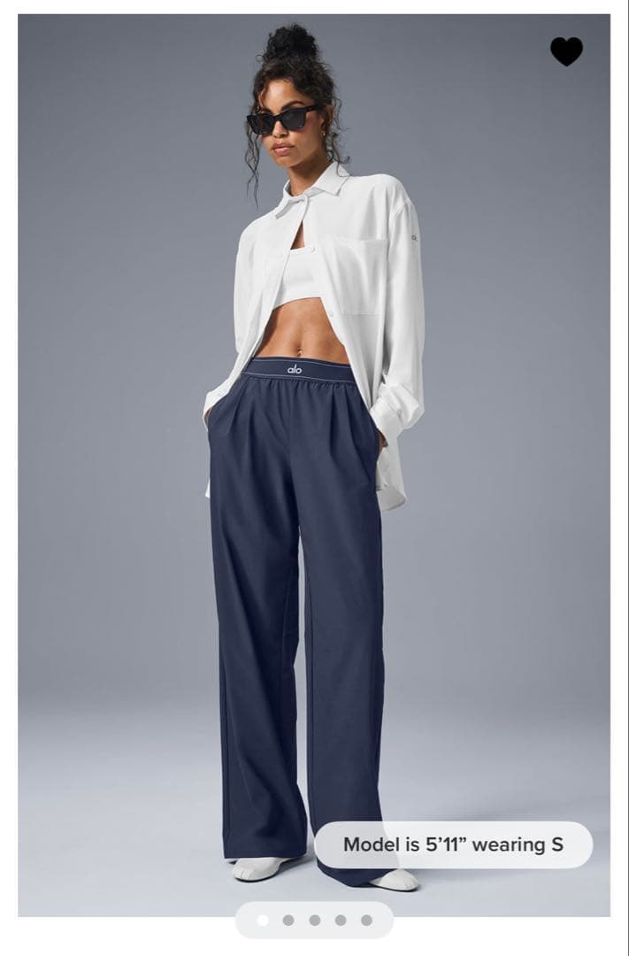 正規品未使用Alo yogaヨガパンツ　ネイビー　Sサイズ　long アローヨガ