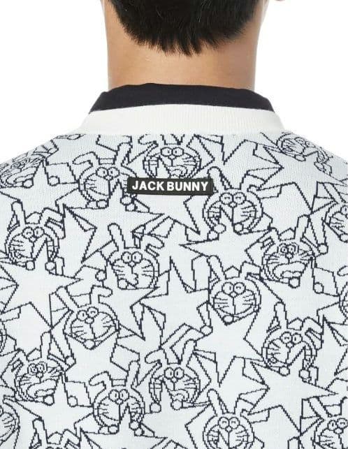 再再再値下新品　ジャックバニー　ニット5 ドラえもん　白　メンズ定価19800円