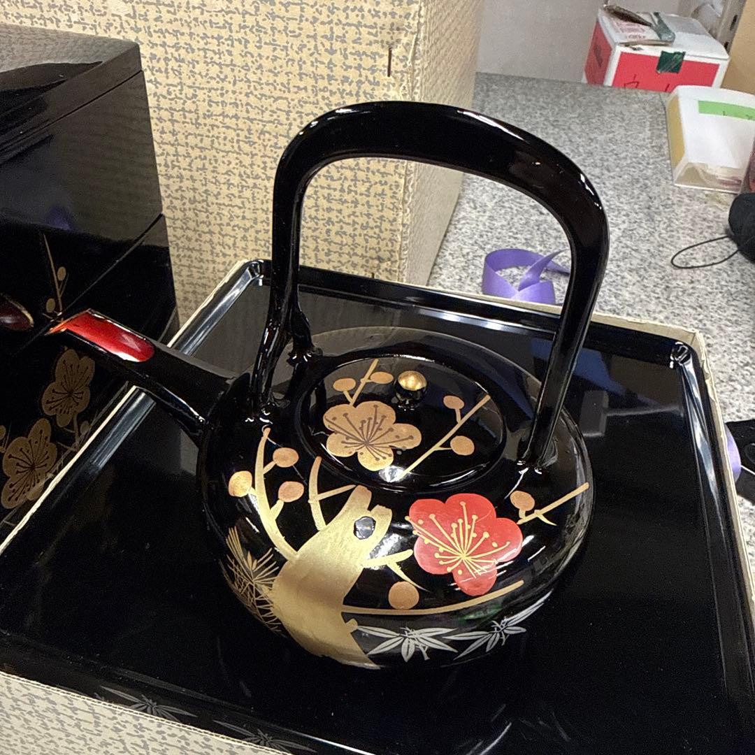 会津塗 漆器 工芸品 重箱 屠蘇器 セット 松竹梅 インテリア 小物 格安