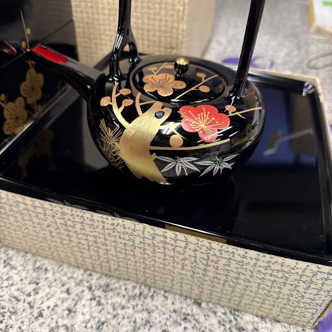 会津塗 漆器 工芸品 重箱 屠蘇器 セット 松竹梅 インテリア 小物 格安