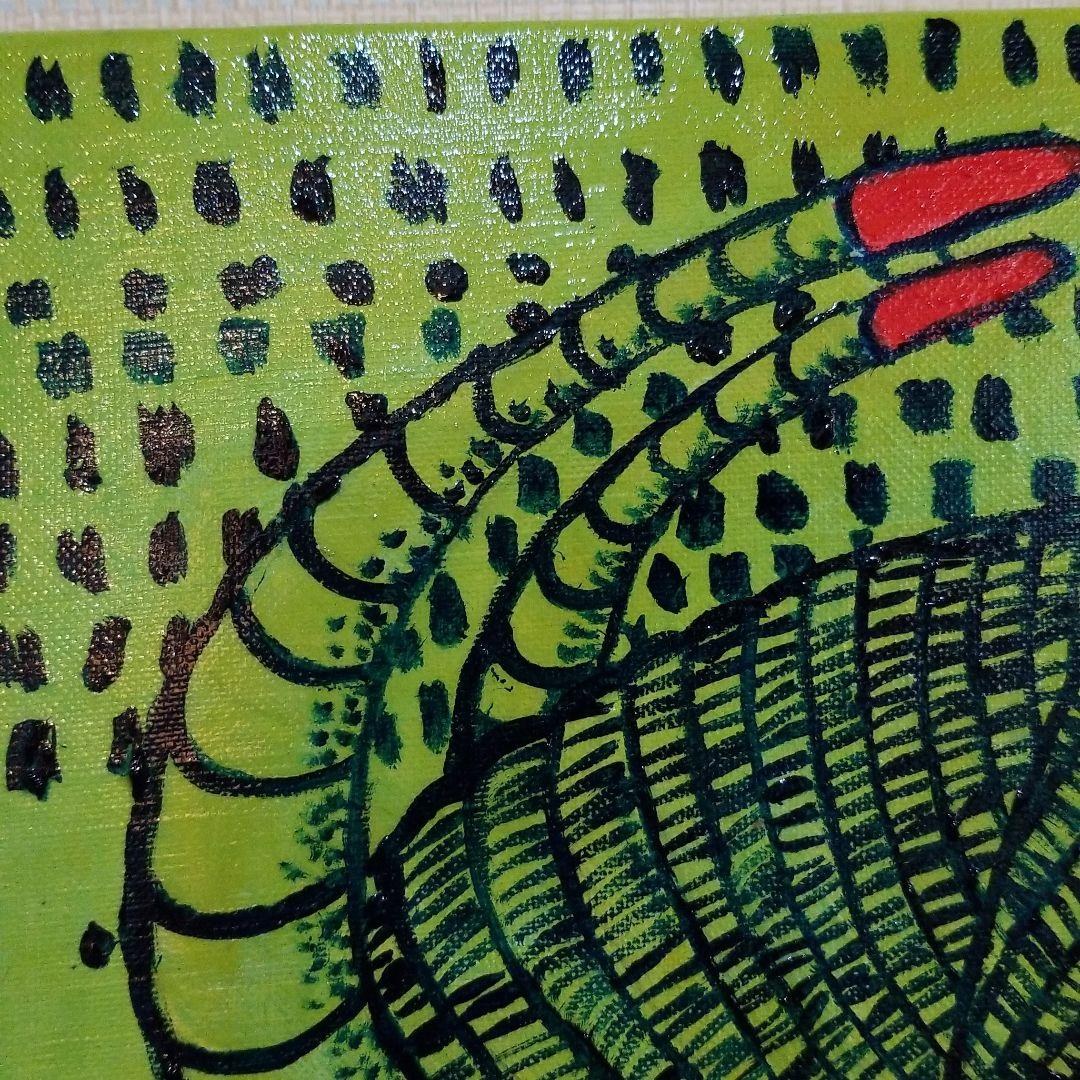 油絵　専用　卵から出てくる赤ちゃんを見るお母さん