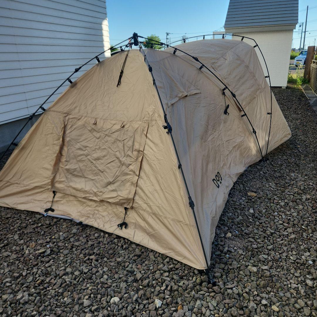 DOD ライダーズタンデムテント　タンカラー　試し張りのみ