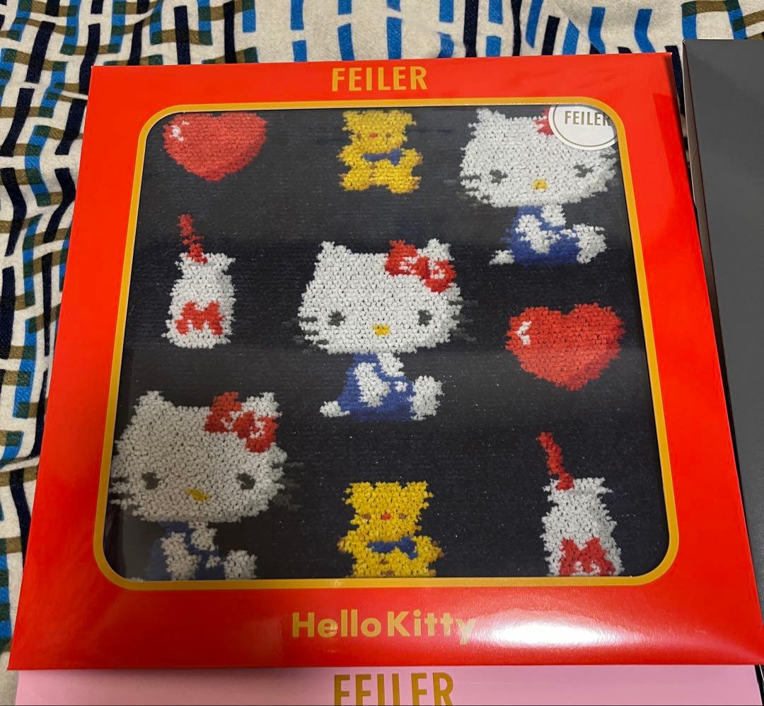 FEILER サンリオ コラボ タオルハンカチ 4枚セット