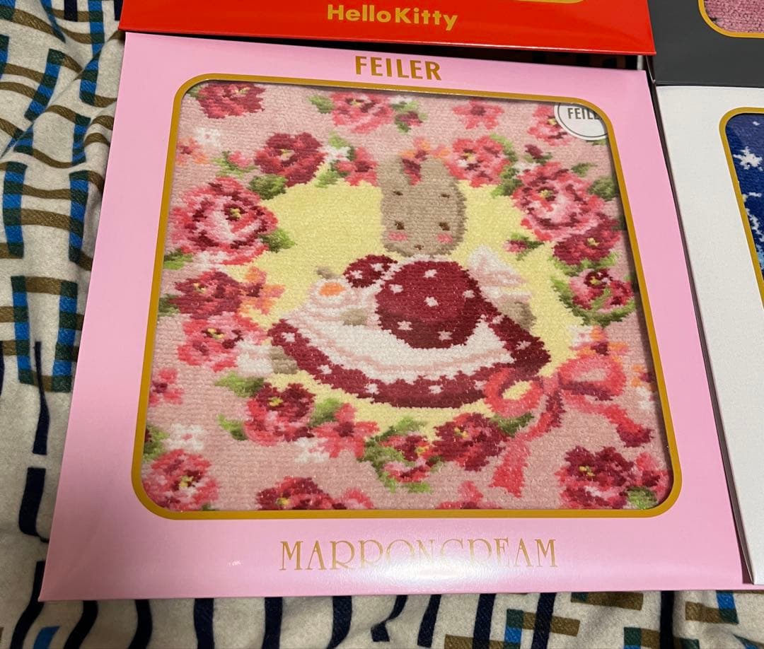 FEILER サンリオ コラボ タオルハンカチ 4枚セット