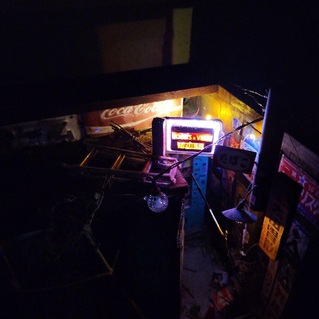 1/12 昭和　レトロ　自販機　ホーロー看板　ジオラマ