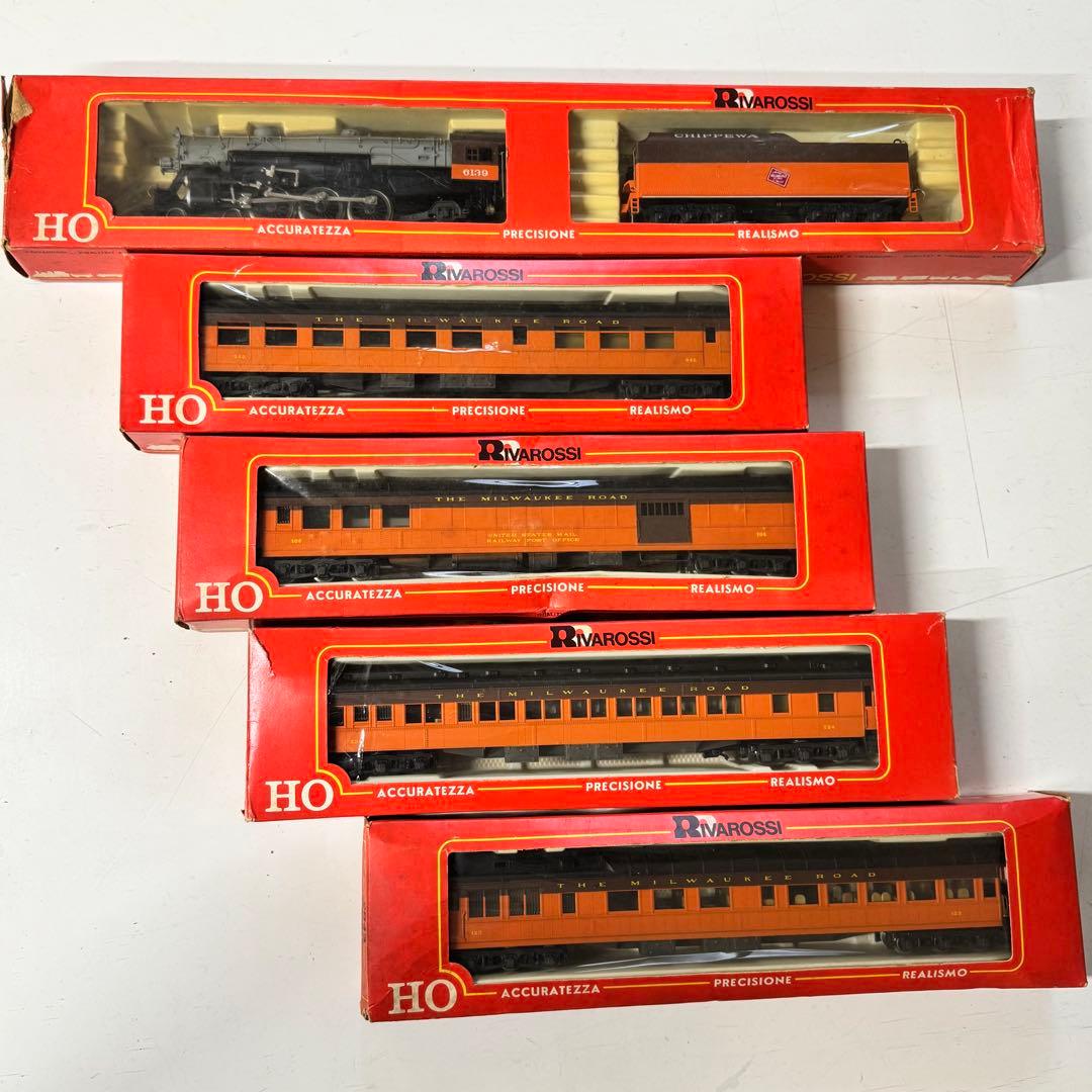 リバロッシ HOゲージ　ミルウォーキー鉄道 SL客車セット rivarossi