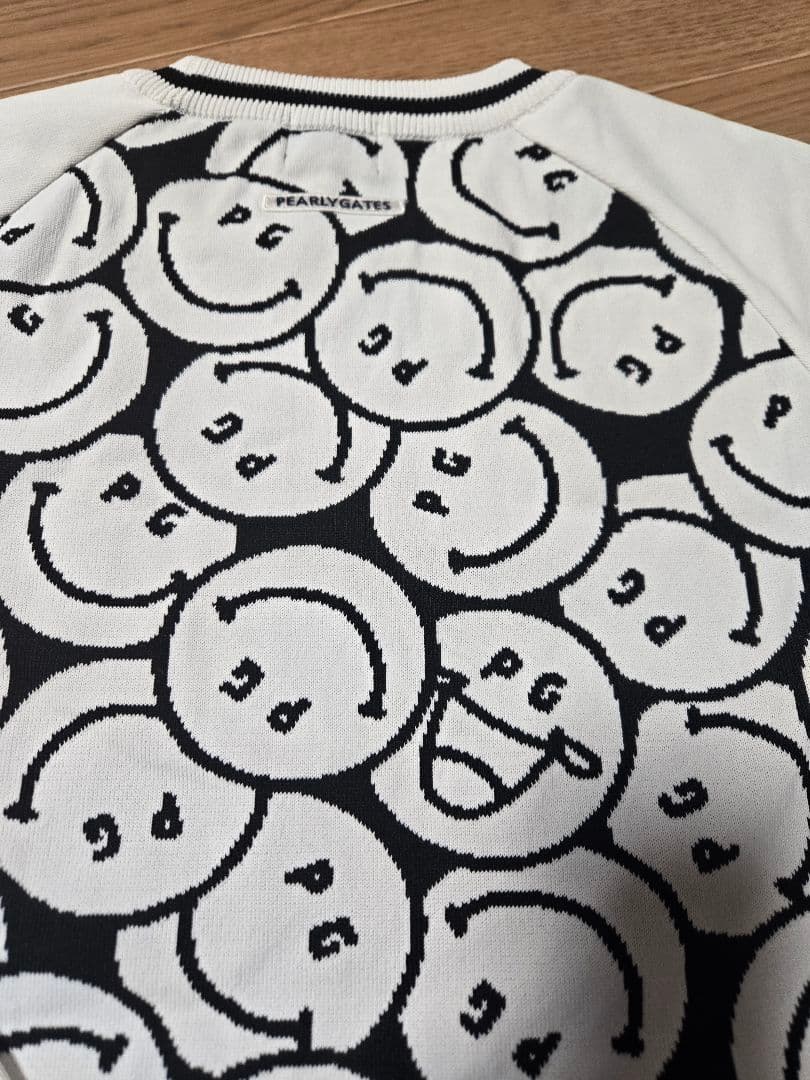 ❣️美品❣️パーリーゲイツPEARLY GATES☺ニコちゃん柄ニットセーター1