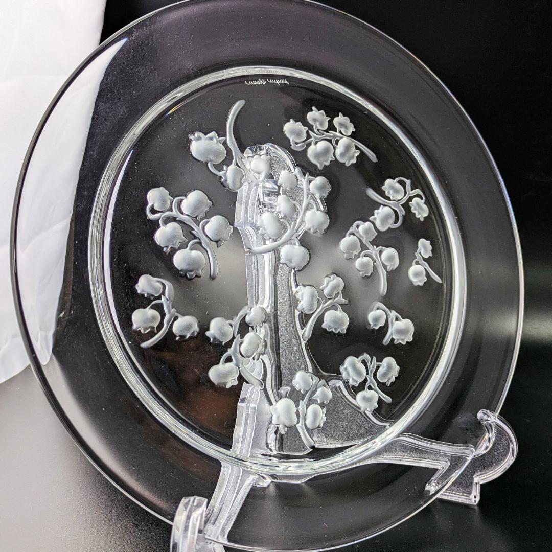 3枚セット ラリック フランス ビンテージプレートmuguet すずらん