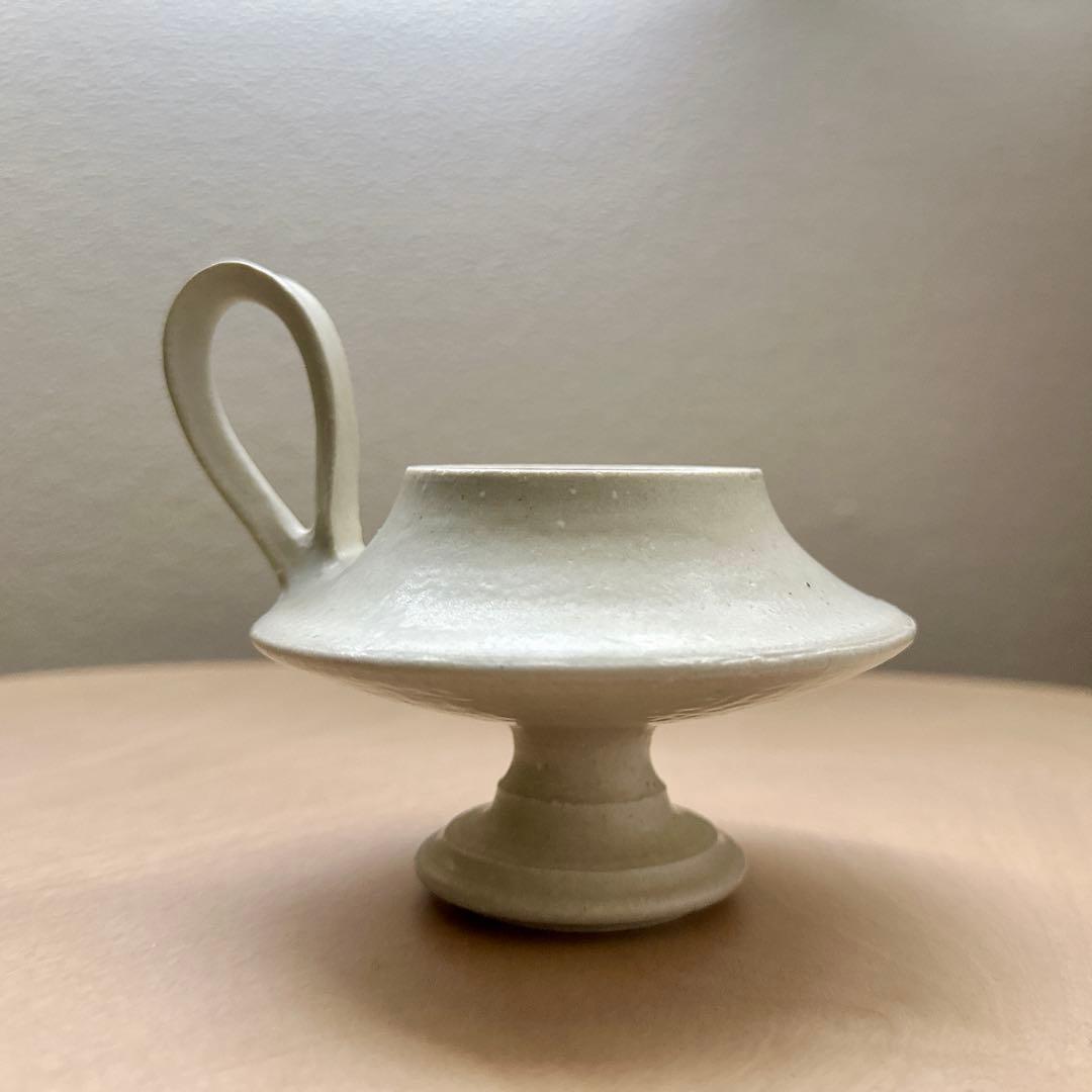 竹口要 カンデレロ　キャンドルスタンド 白