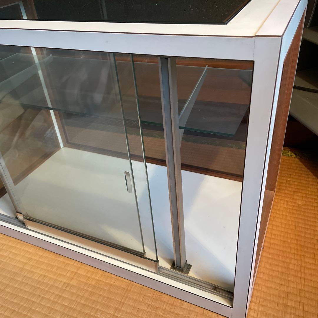 ［手渡し］ヴィンテージ2段式ガラスショーケース