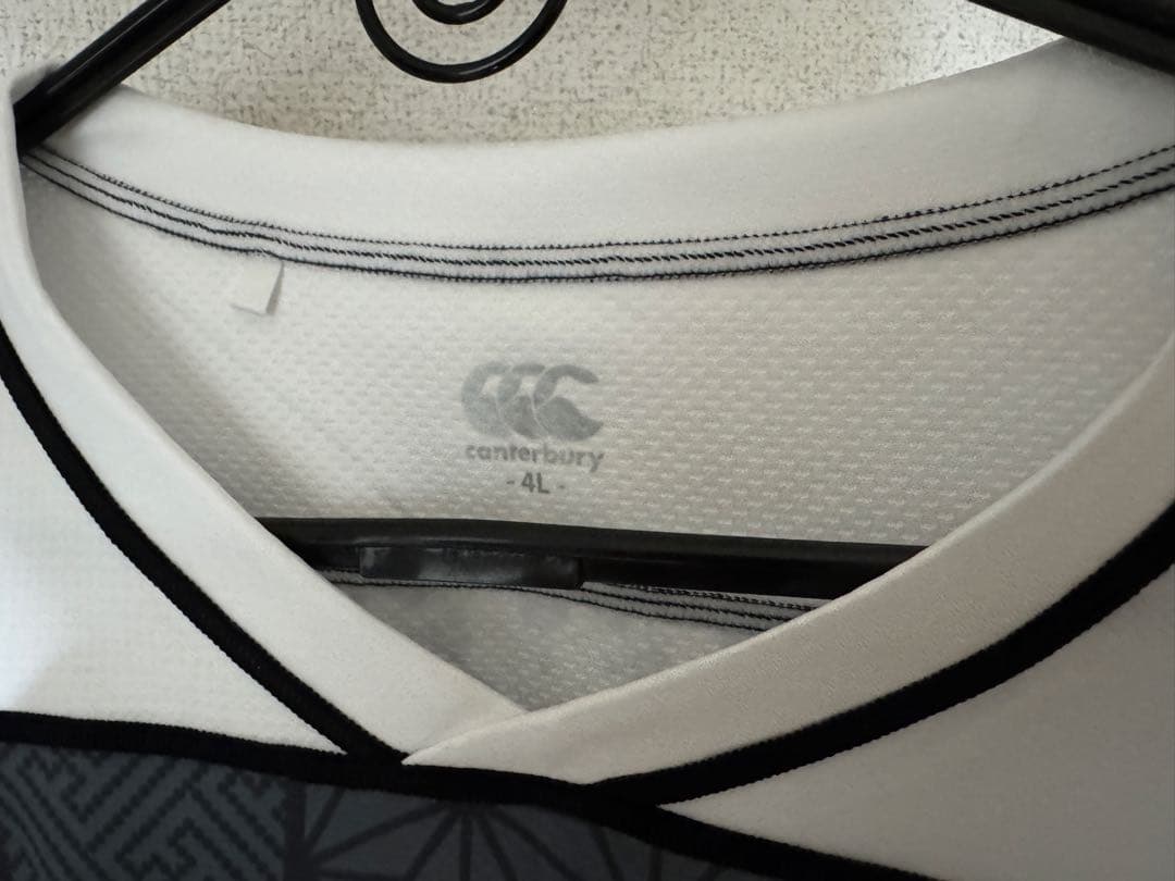 Canterbury ラガーシャツ 桜エンブレム付き