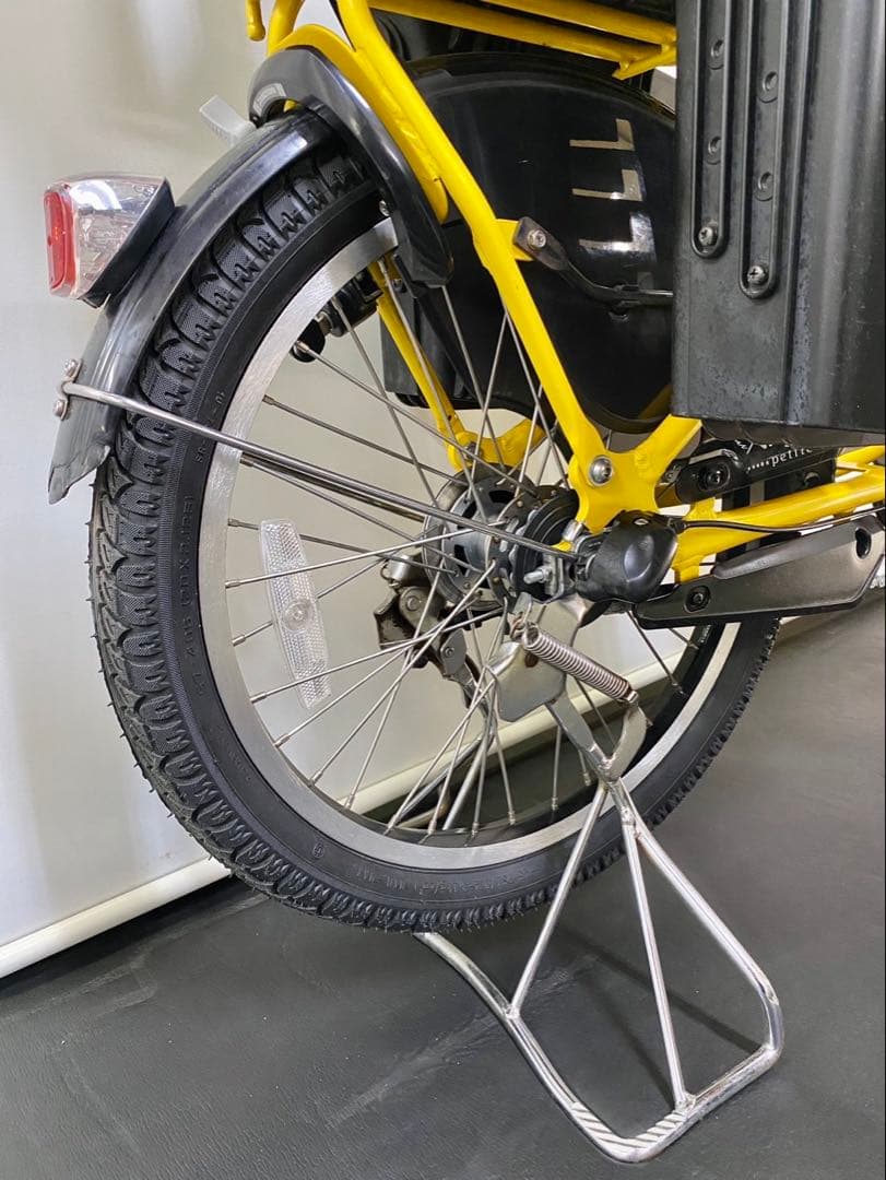 1年保証 ブリヂストン　20インチ　子供乗せ　黄色　3人乗り 電動アシスト自転車