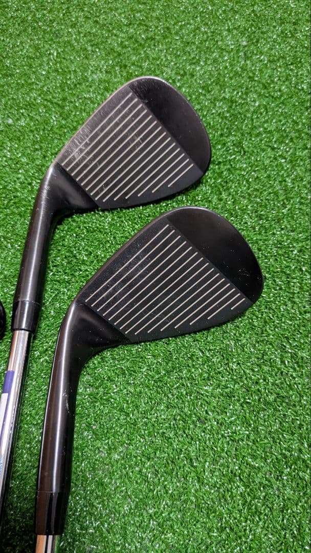 無刻印ウェッジ ブラック 46°50°54°58°64° スチール5本セット