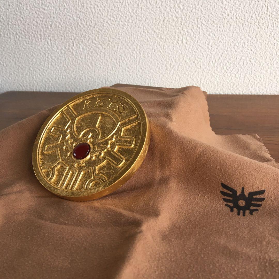 特製　24金　純金箔貼り仕上げ　1/1スケール　ロトのしるし&ちいさなメダル