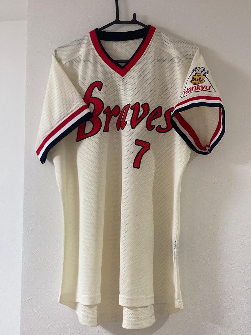 阪急ブレーブス　福本豊 選手　背番号７　復刻ユニフォーム