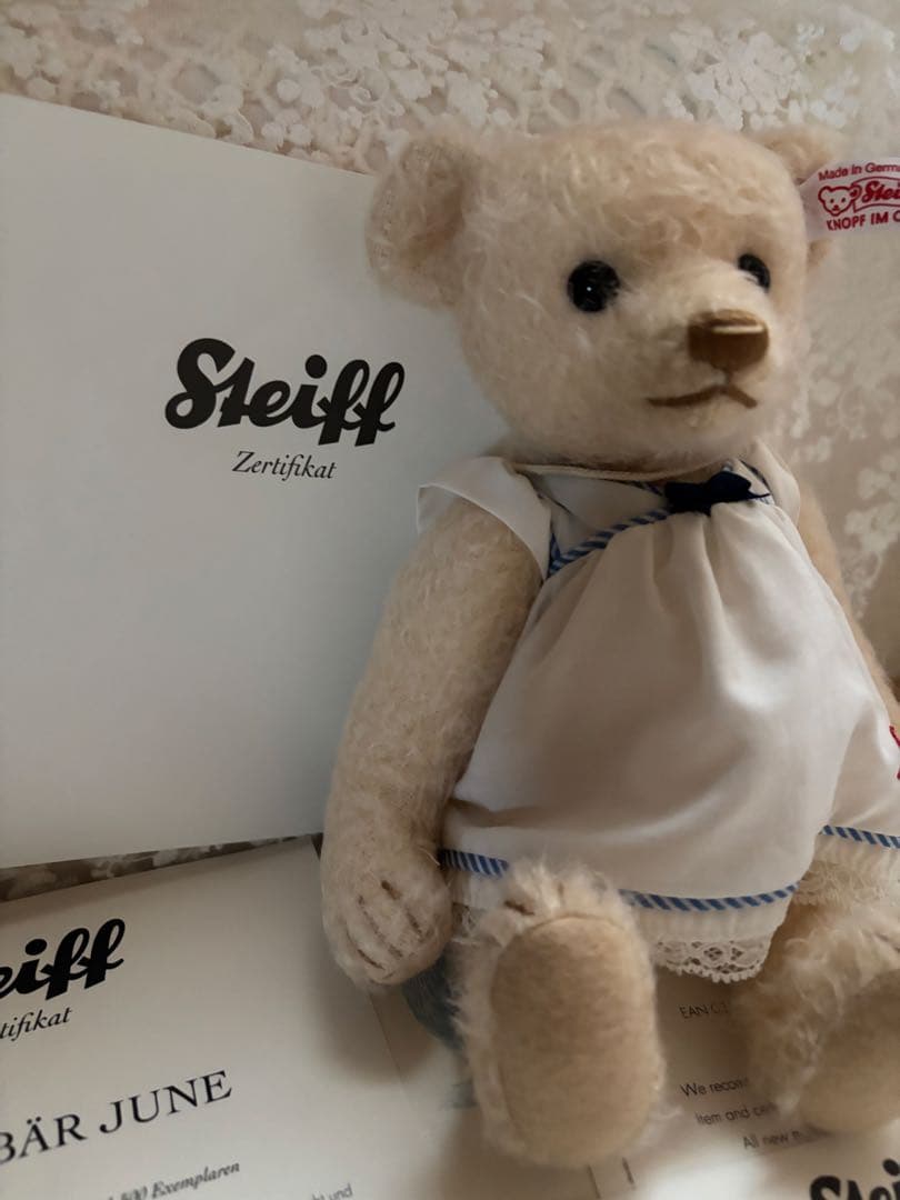 【レア】シュタイフサマードレス035951 JUNE テディベア
