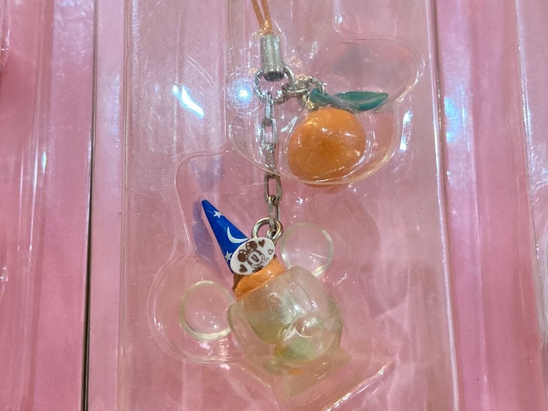 ディズニー　ミニチュアコレクション　パークフード　ミッキーワッフル　ストラップ