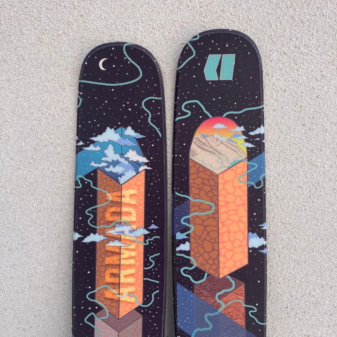 ARMADA ￼VJJ スキー板　165cm ツアービンディング　シール付き