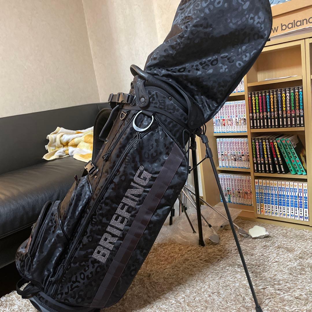 BRIEFING レオパード柄 キャディバッグ　ドライバーヘッドカバー付き