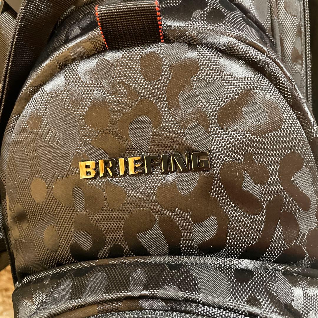 BRIEFING レオパード柄 キャディバッグ　ドライバーヘッドカバー付き