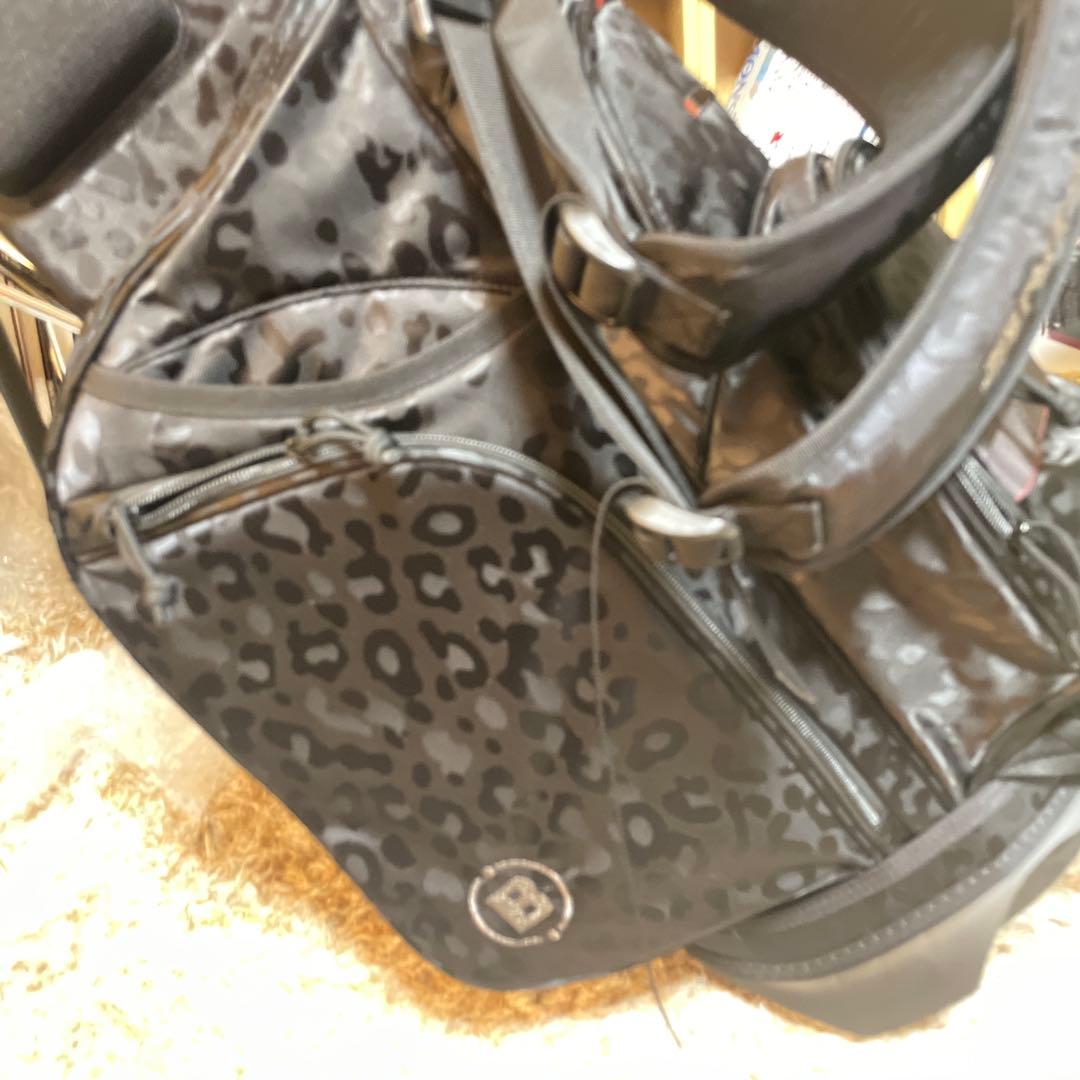 BRIEFING レオパード柄 キャディバッグ　ドライバーヘッドカバー付き