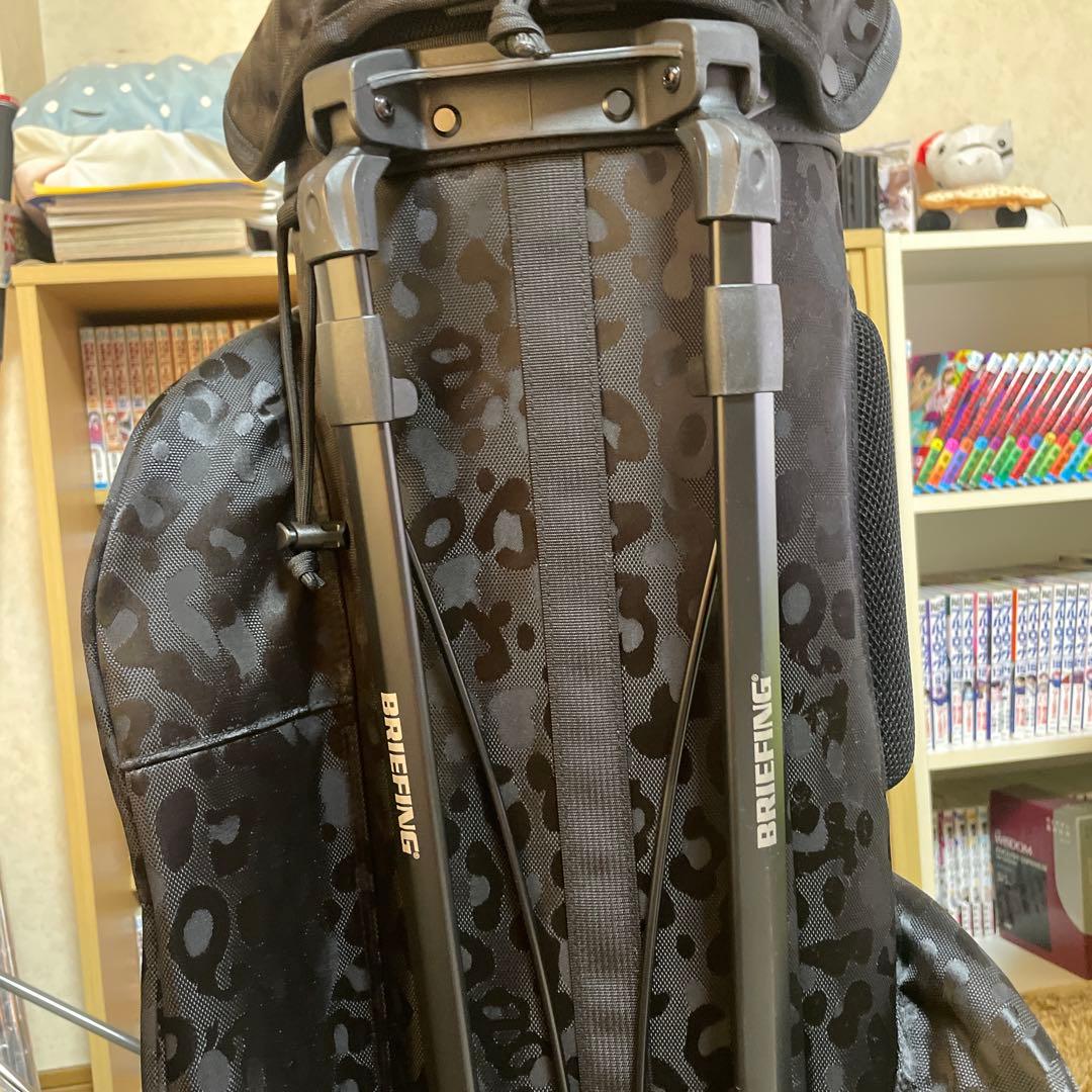 BRIEFING レオパード柄 キャディバッグ　ドライバーヘッドカバー付き