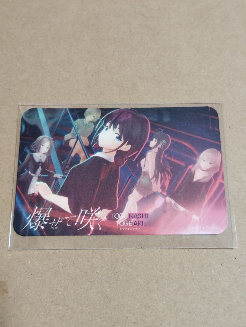 爆ぜて咲く　トレカ　オールメンバー　5人　カード　トゲナシトゲアリ