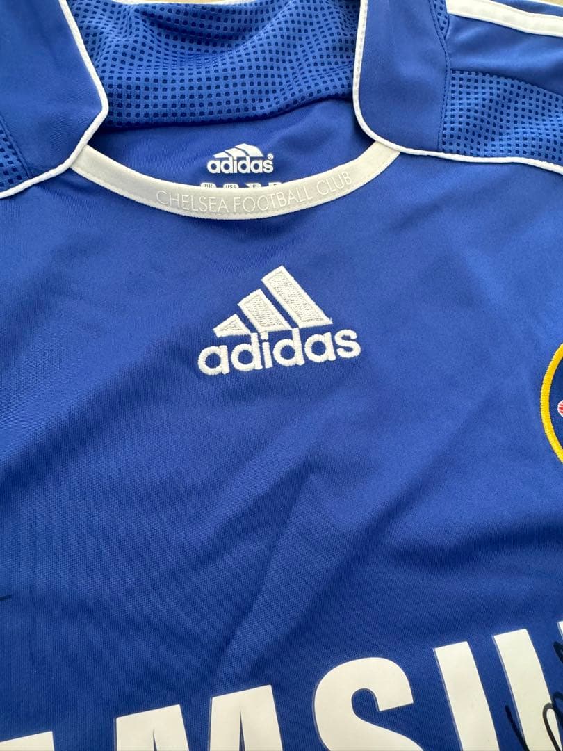 チェルシー　サイン入りユニホーム　証明書付き　モウリーニョドログバシェフチェンコ