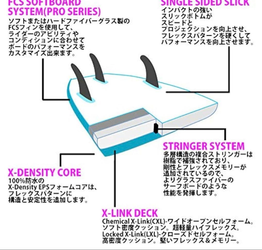 Softech SALLY 7'0\" ソフトボード ミッドレングス
