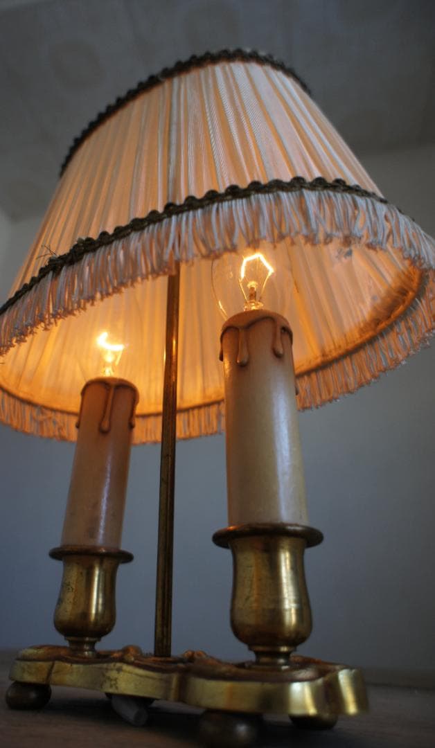 キャンドル　ランプ　 ブロカント　シャンデリア　フランス　アンティーク