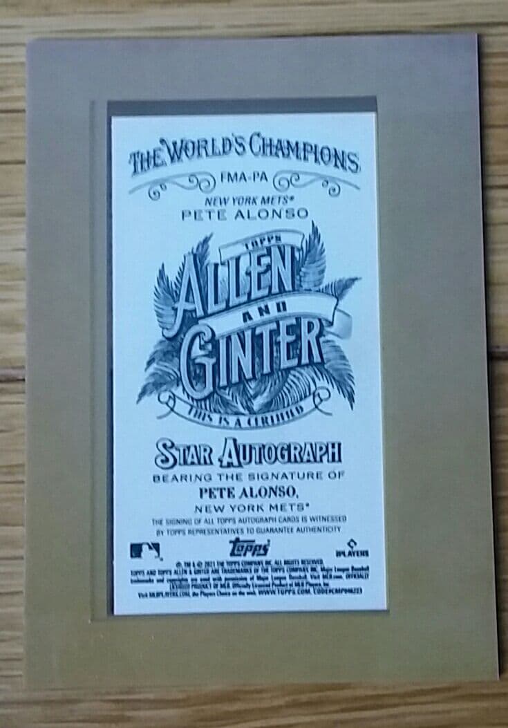 スポーツ選手 2021 Topps Allen&Ginter  FMA-PA