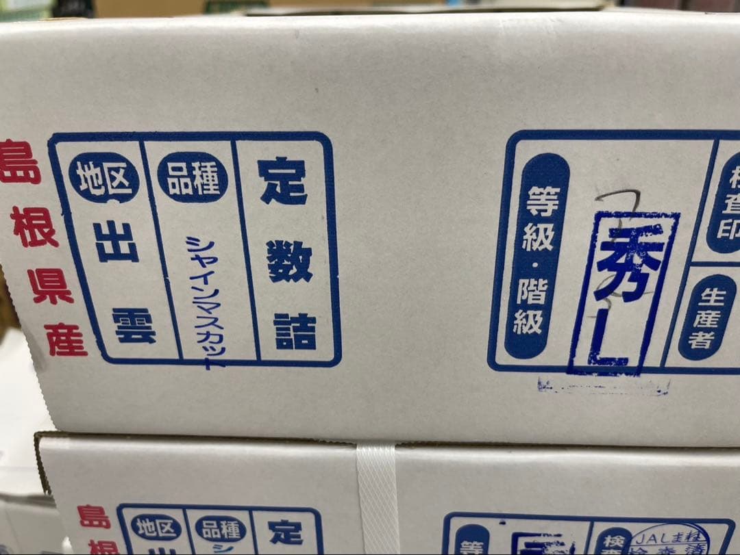 70【島根県産】シャインマスカット約2キロ(3〜5房)×2