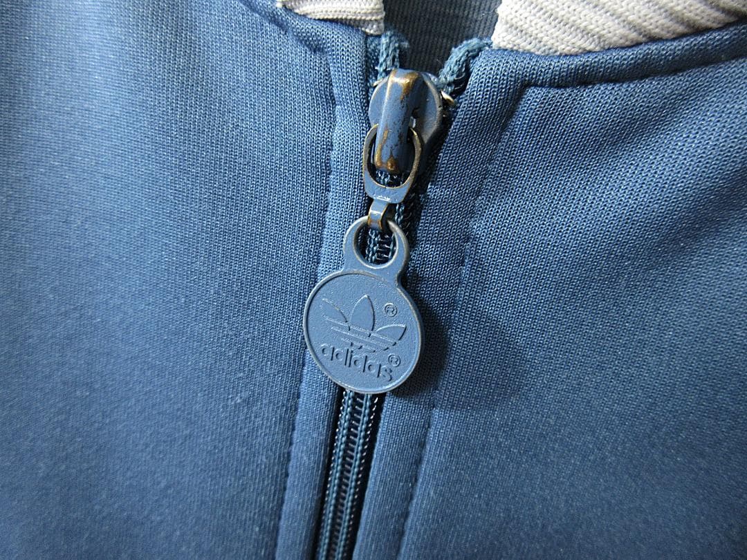 80s ビンテージ【adidas】チャーム付き ジャージ トラックジャケット