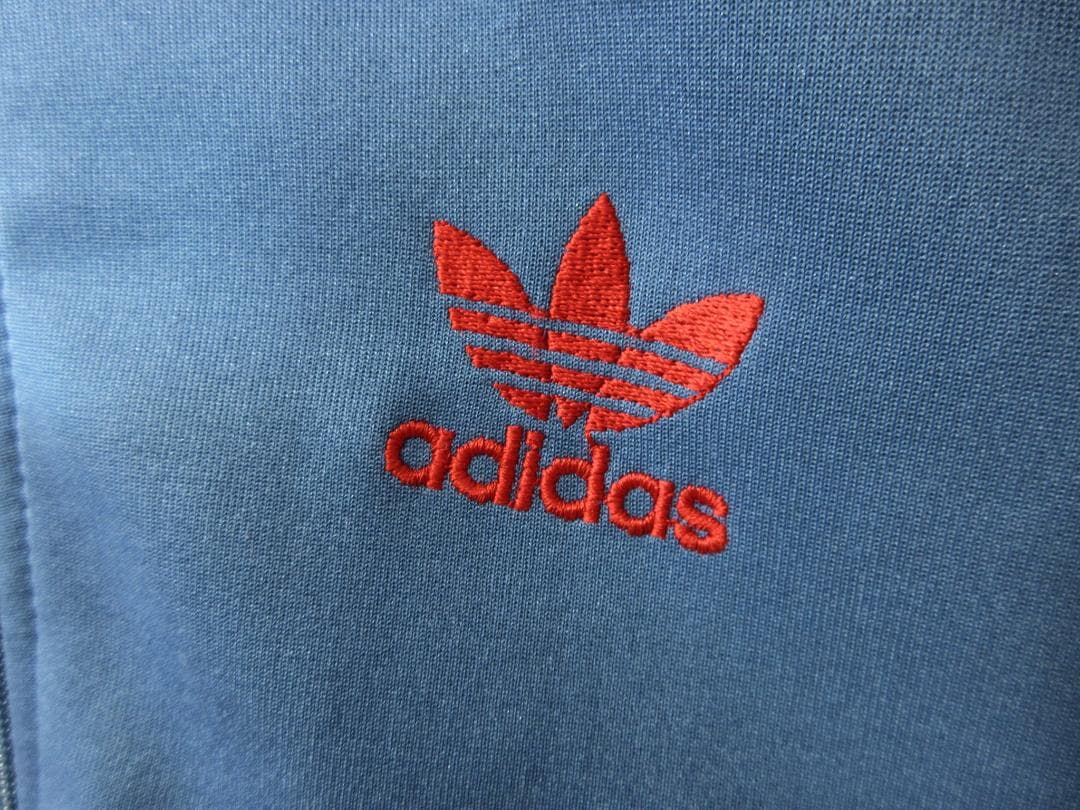 80s ビンテージ【adidas】チャーム付き ジャージ トラックジャケット