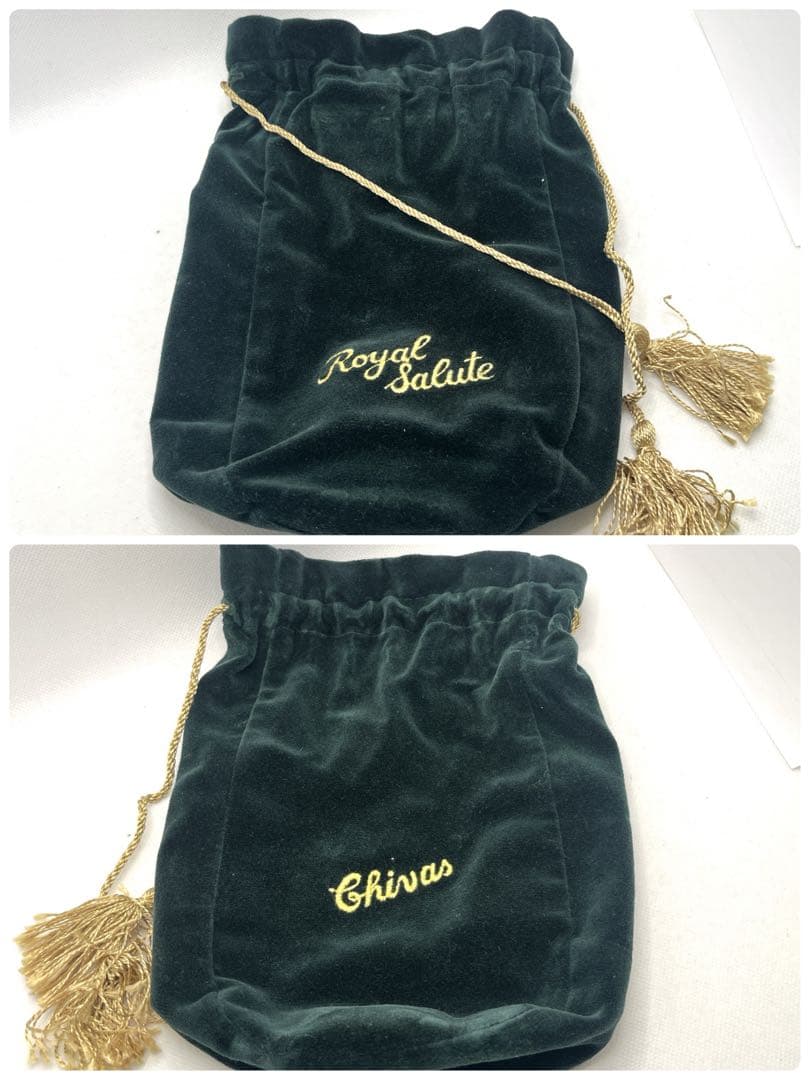 未開栓 緑/空瓶 赤　 SALUTE 21 ロイヤルサルート ウィスキ