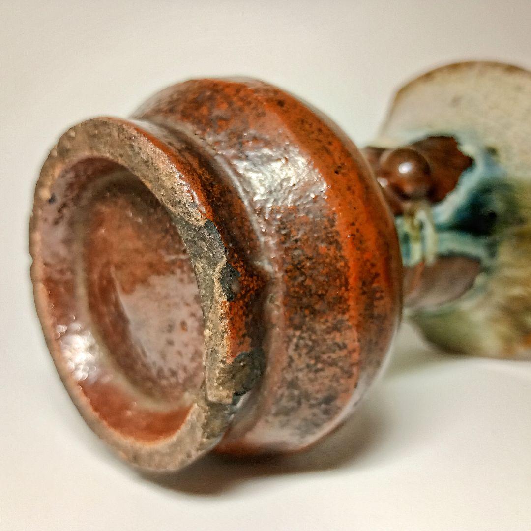 朝鮮唐津　仏花器　古高取焼