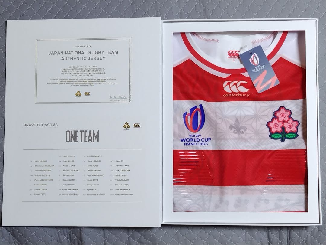 ラグビー　日本代表　ジャージ　オーセンティックジャージ　バックス　新品未使用