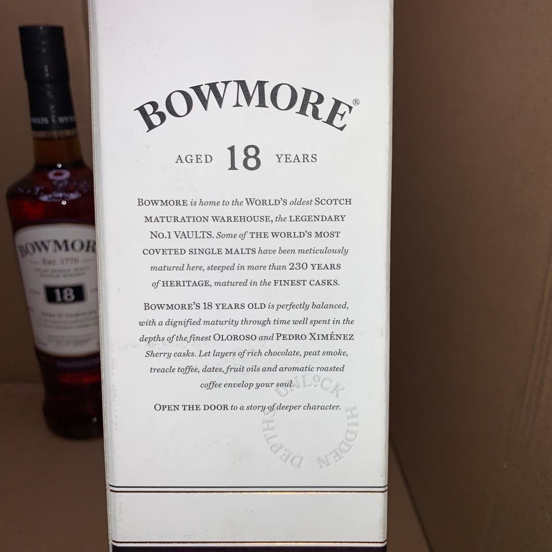 【未開栓】BOWMORE 18年 700ml ウイスキー　ボウモア