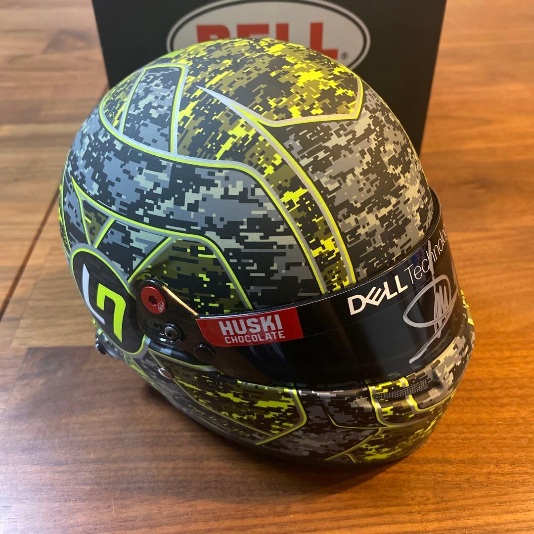 【komamahalo】【直筆サイン】ランド・ノリス 1/2 ヘルメット