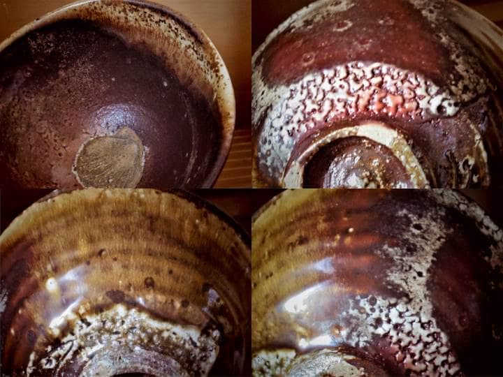 希少作★ジョン・ディックス★窯変茶碗★大上窯★貝跡・かいらぎ