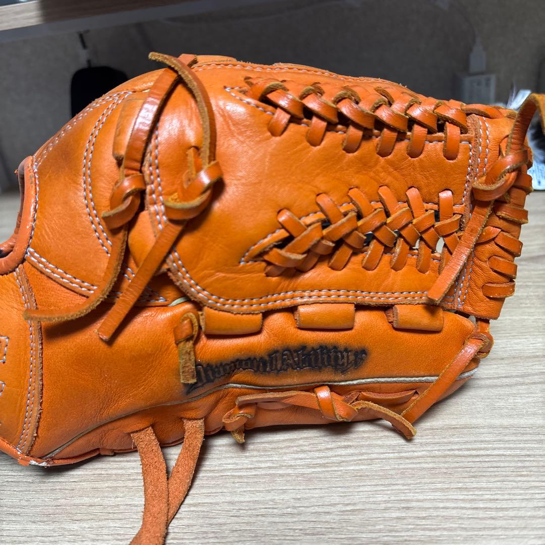 Mizuno エボリューション グローブ 右手用 オレンジ　少年野球用