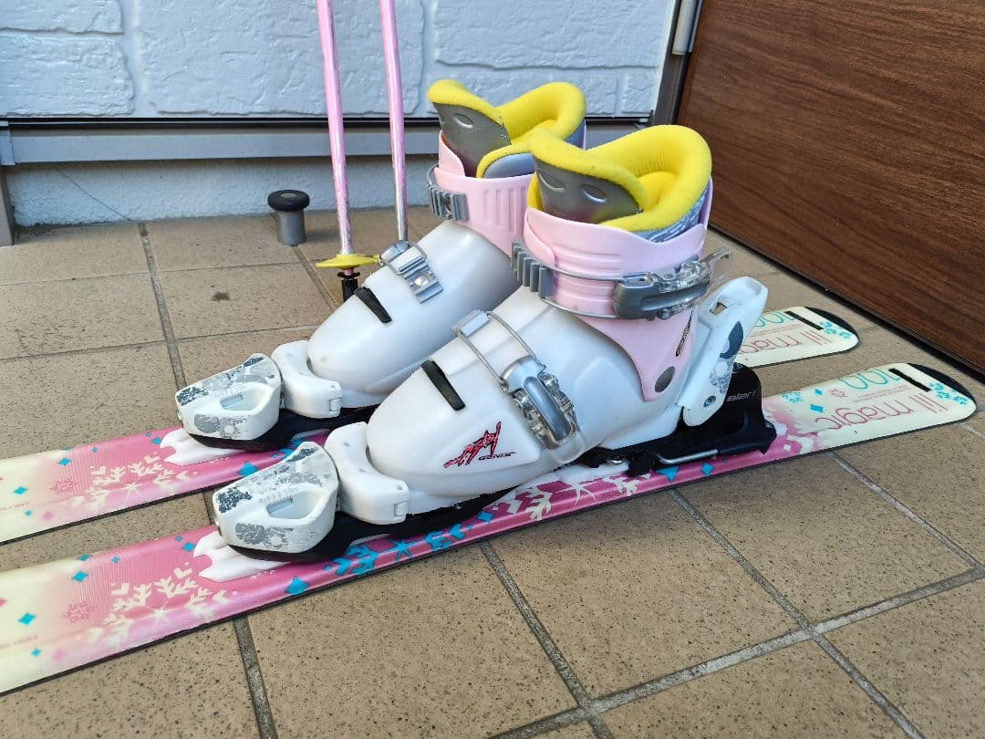 スキーセット　板100cm ブーツ20cm　ストック75cm
