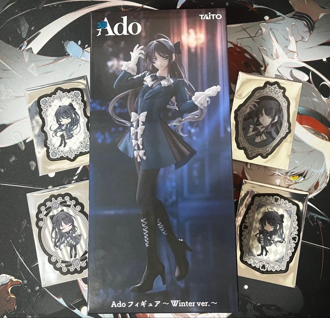 【新品】Ado×ROUND1限定フィギュアWinter ver.ステッカー全種付
