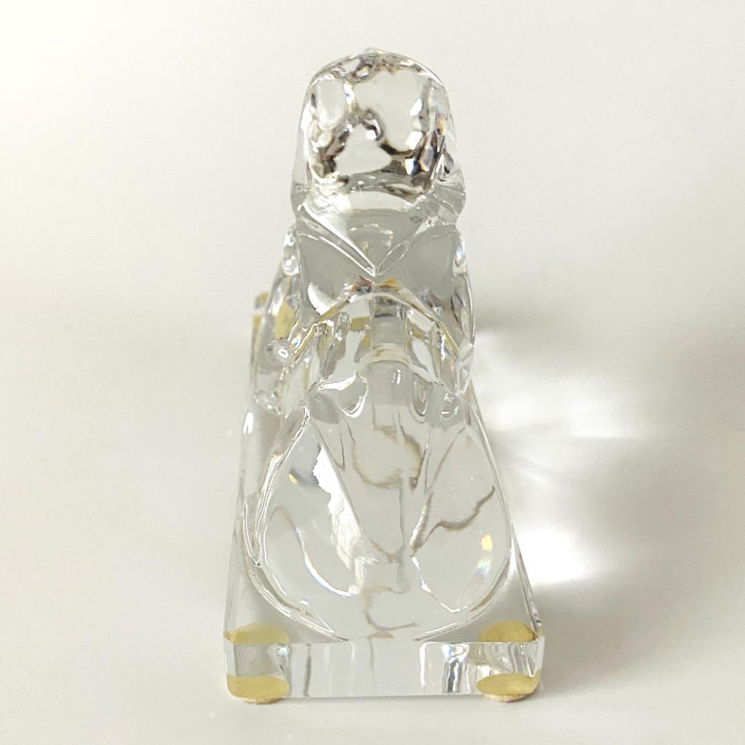 【バカラ】動物 スフィンクス 置物 インテリア 美品★幸運　魔除け3