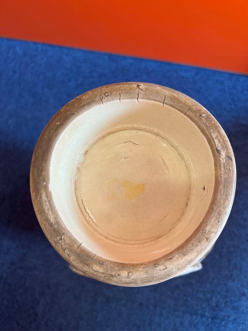 891 明治時代　薩摩焼　金彩人物　金蘭手　花瓶　時代物