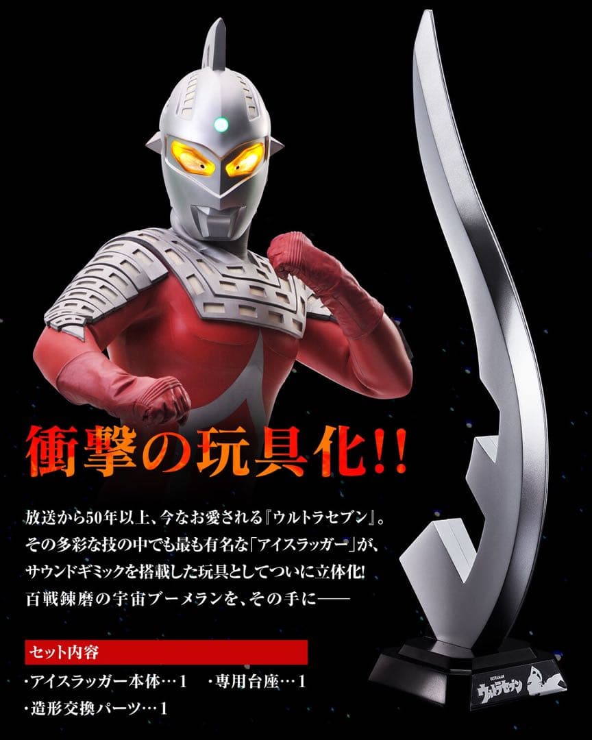 ウルトラレプリカ ウルトラセブン セット アイスラッガー 55thアニバーサリー