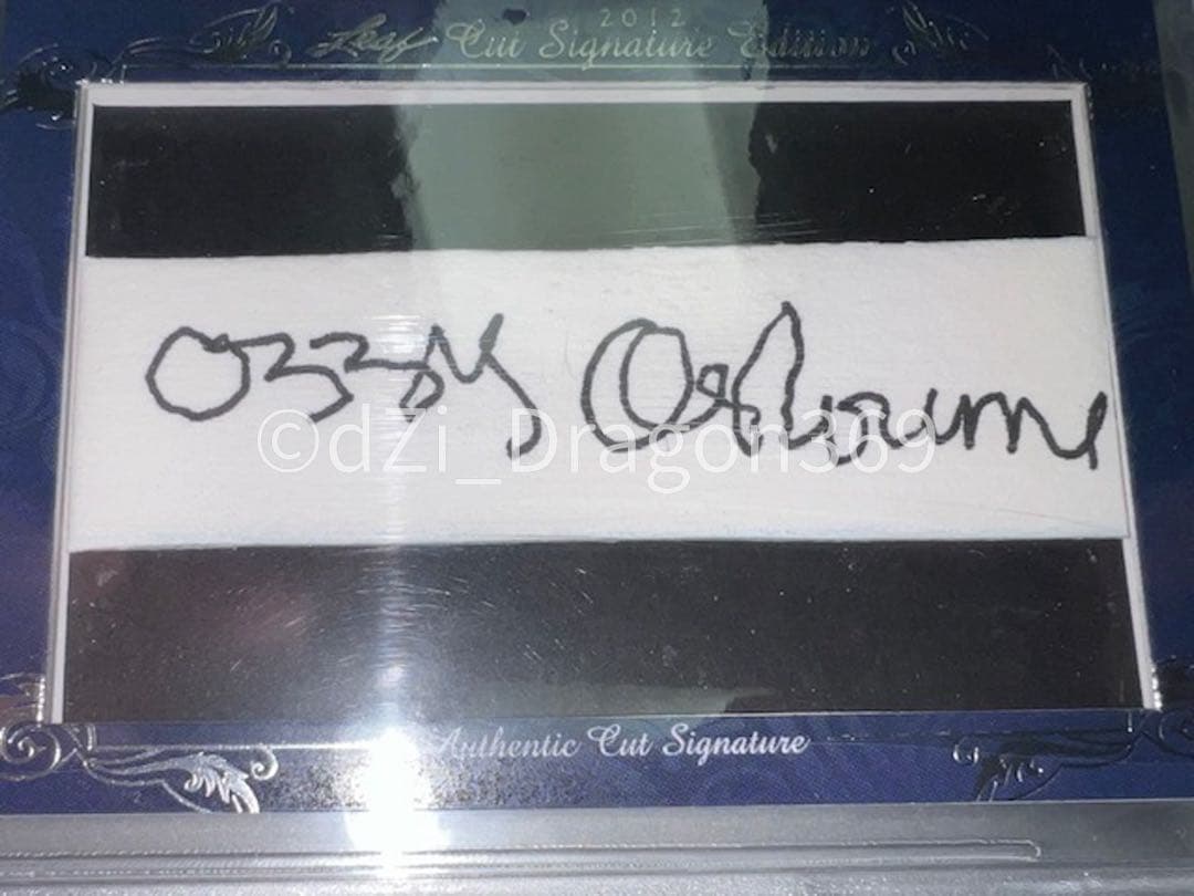 【激レア！】 オジー・オズボーン 直筆サイン